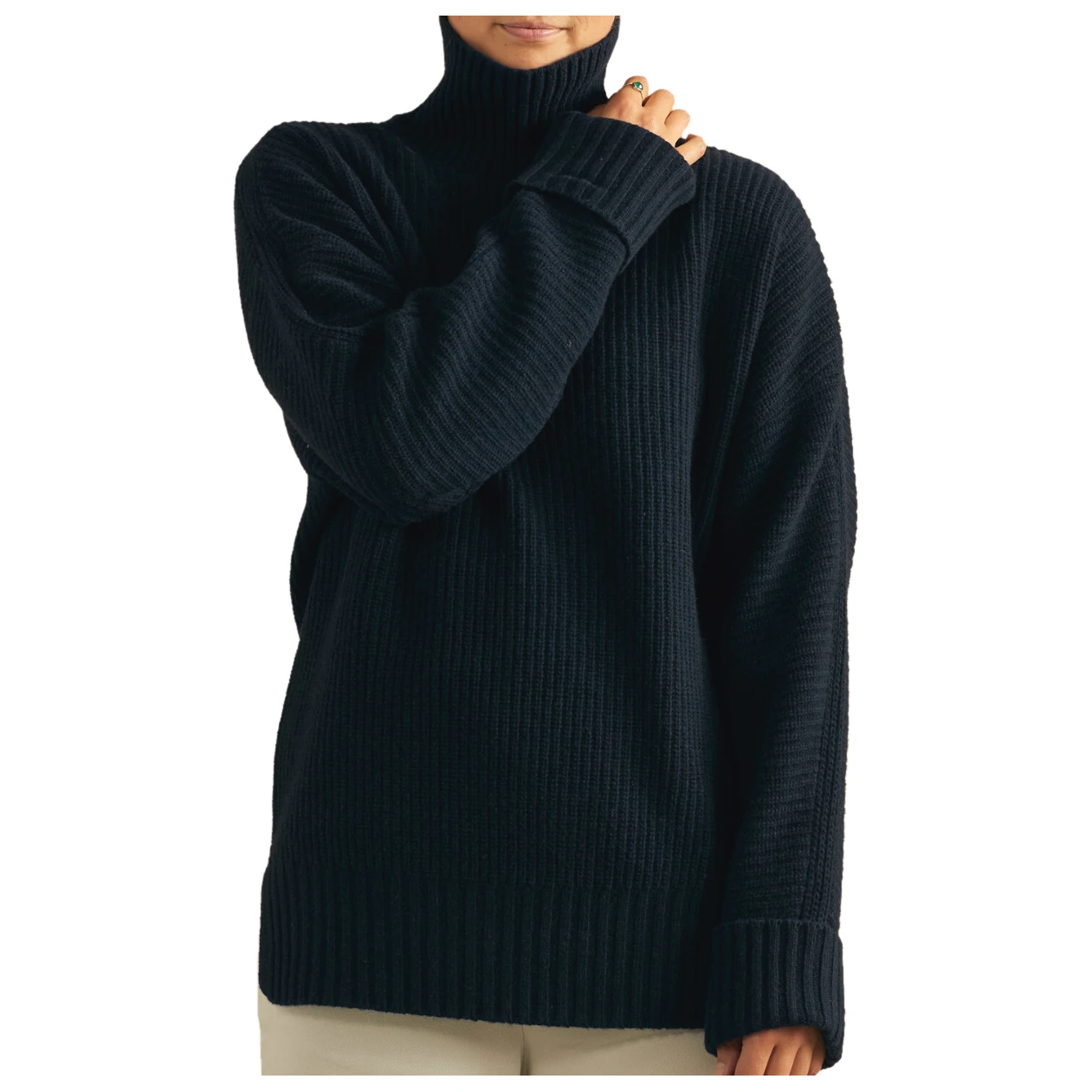 Women's Vigga Knitted T-Neck - Wollpullover – Bild 2