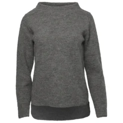 Women's Krepp-Pulli Frieda - Wollpullover
